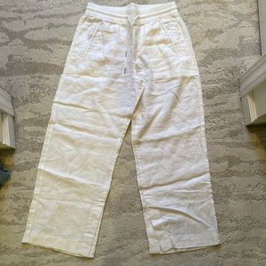 NWOT athleta retreat linen wide leg pants size 8P